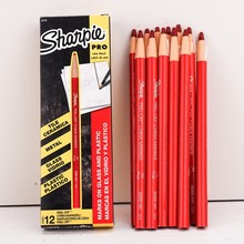 三福纸卷拉线蜡笔Sharpie Peel-Off china Marker黑色红色白色笔