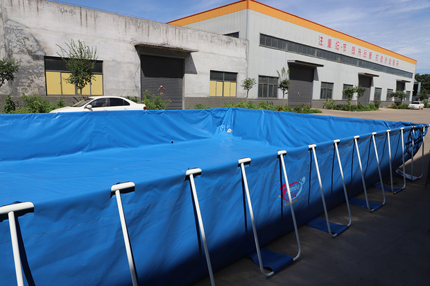 户外大型帆布游泳池移动组装支架泳池方形可拆卸工地工程蓄水池