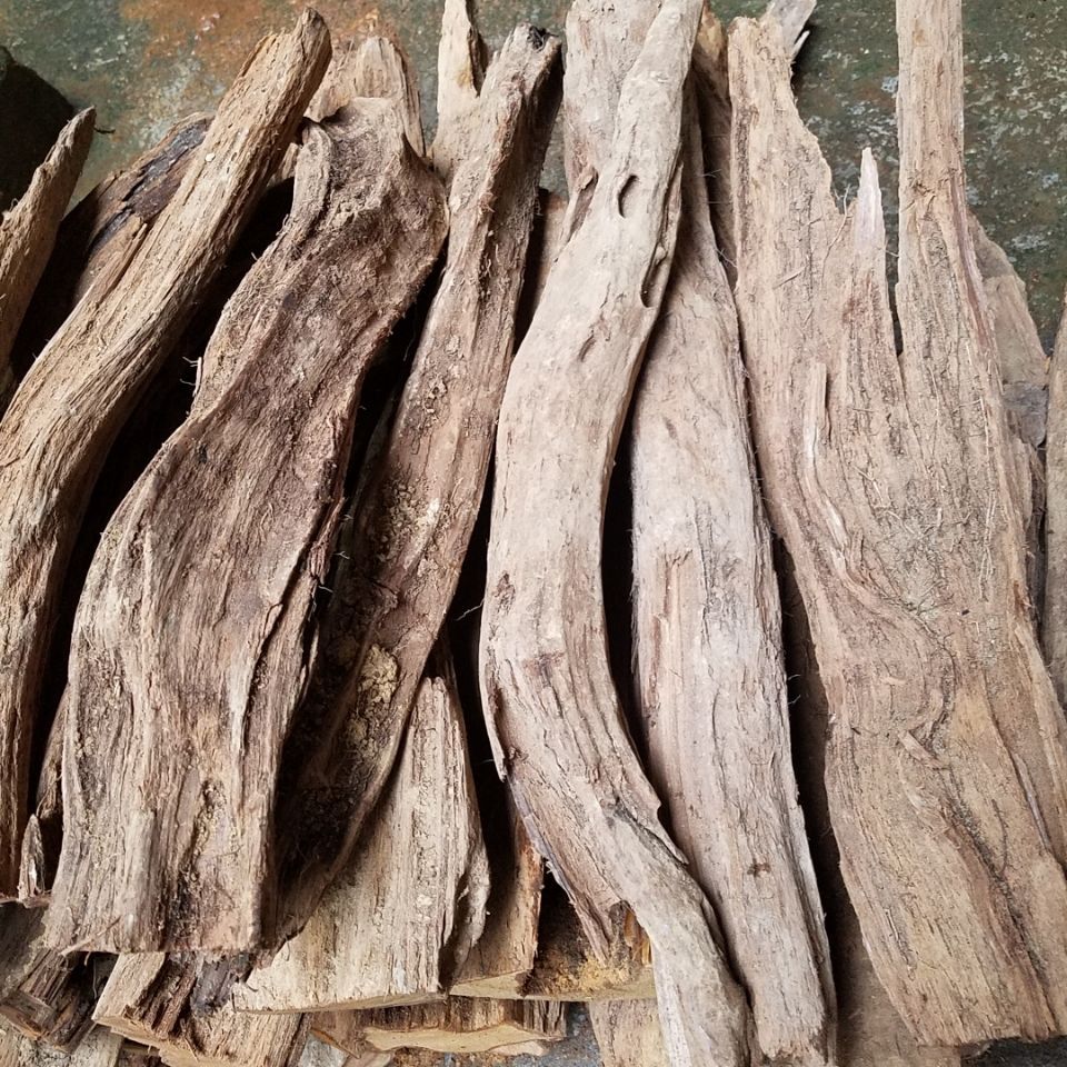 批发:广西土沉香药香清凉味木原木老料陈化实心料小摆件原材料