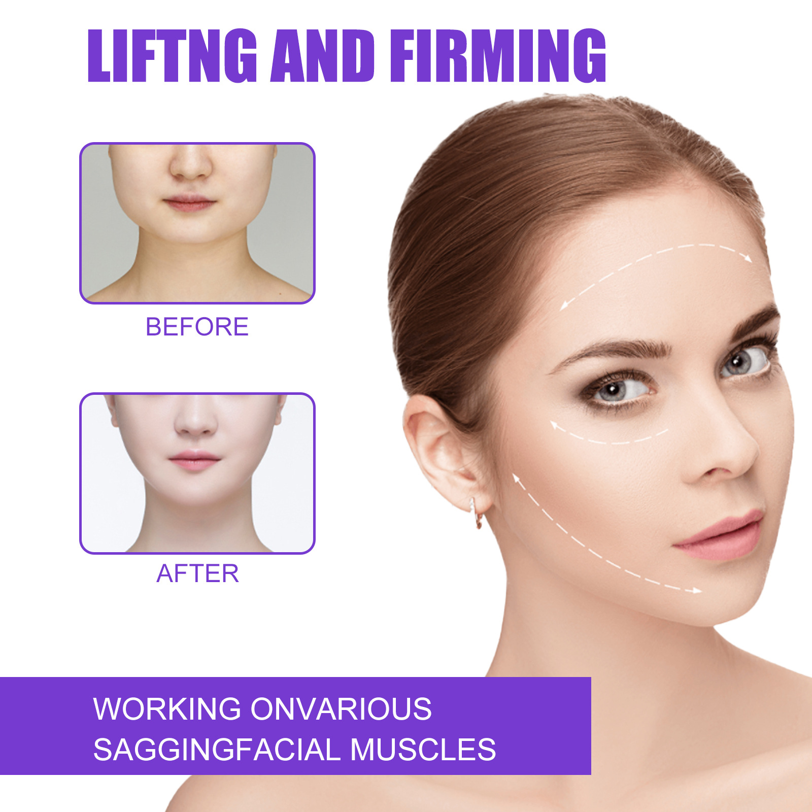 Jaysuing V Face Tightening Cream Tightening Contour V Chin Face Skin Relaxation Massage Cream