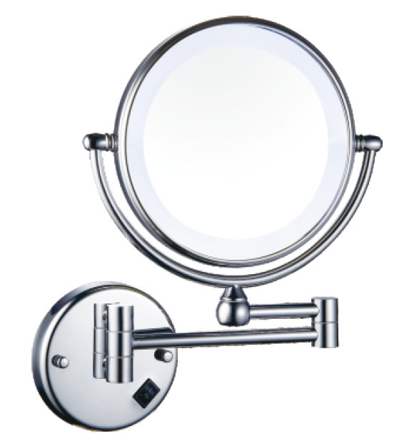 LED Light Fill Light Mirror Folding Dressing Hairdressing Mirror Cosmetic Mirror Bathroom Magnifying 3 Times Mirror