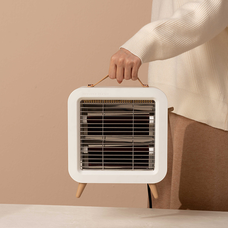 迷你便携加热器取暖器家用复古卧室办公室电暖气桌面装饰取暖神器