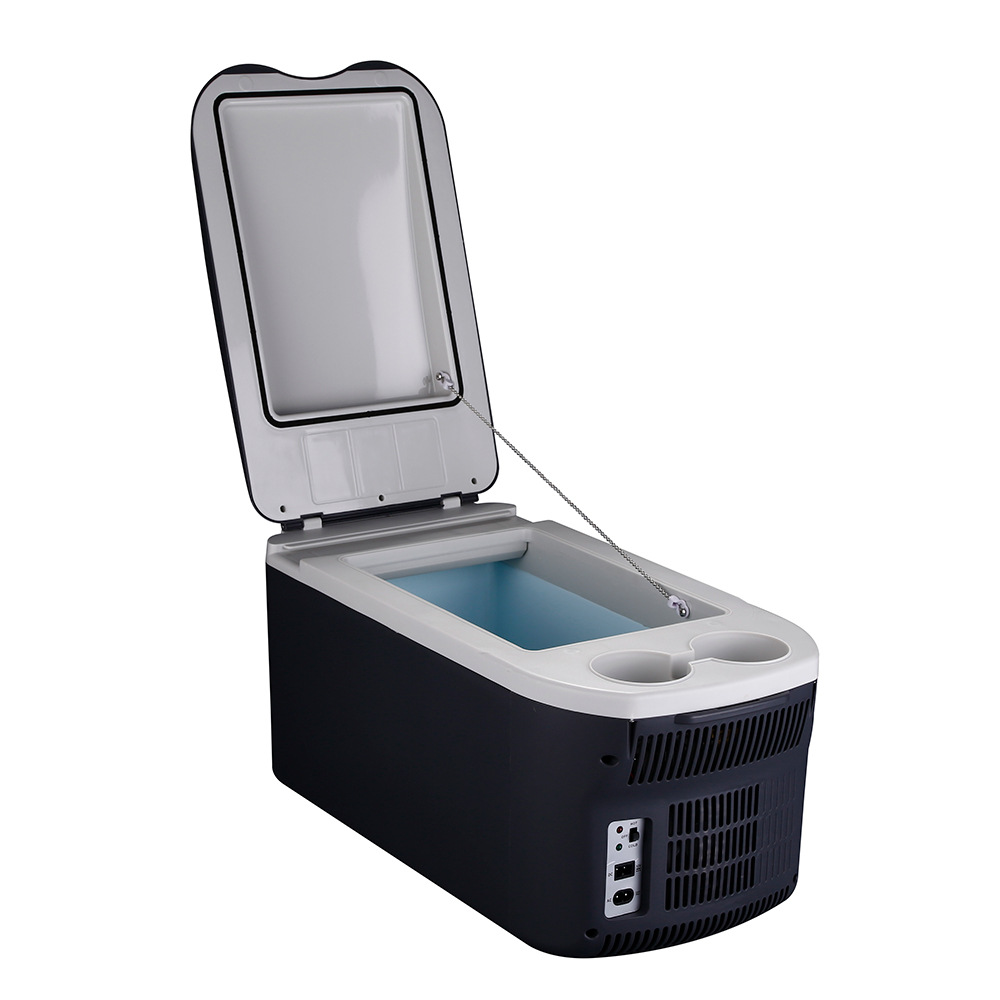 车载冰箱车家两用8L半导体扶手电子冷温箱野营旅行PU发泡便携