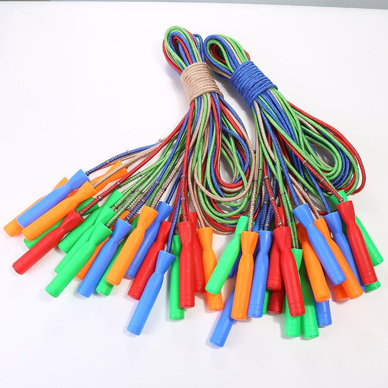 2024新款儿童成人棉绳轴承跳绳运动健身中考跳绳可调跳绳体育用品