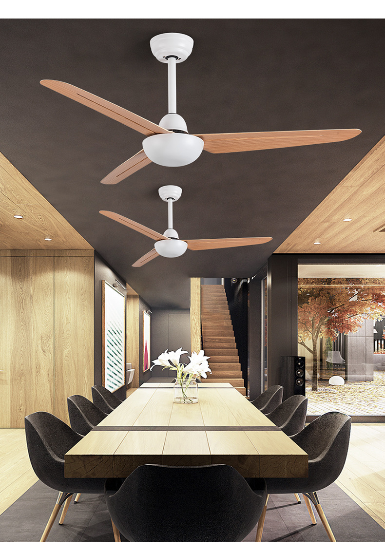 商用大风力黑色吊扇庭院咖啡厅饭店办公室厂房工业工程会所电风扇