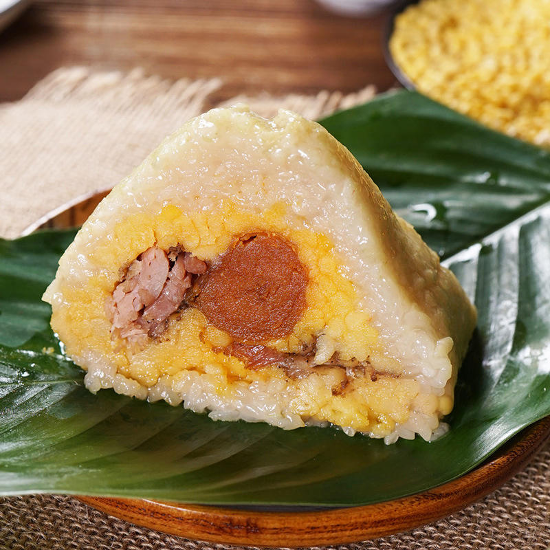皇中皇蛋黄鲜肉粽400克/只新鲜猪肉绿豆咸蛋黄广东超大端午肉粽子