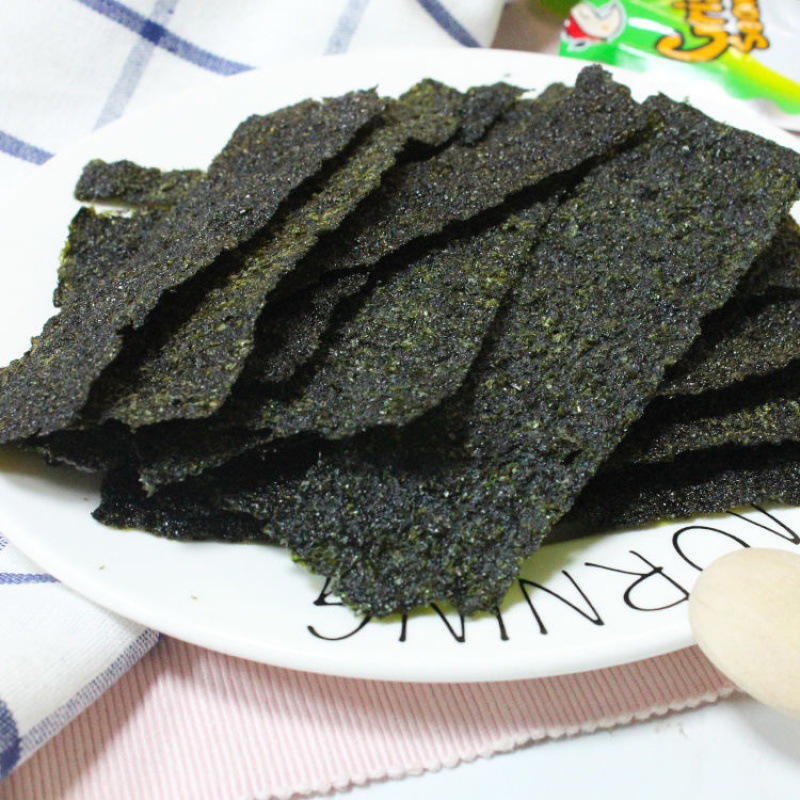泰国零食即食品小老板海苔油炸紫菜片原味海鲜袋装32g礼盒装网红