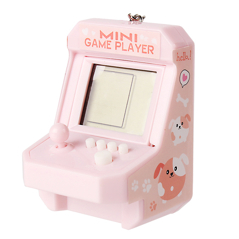 Mini Retro Small Arcade Desktop Game Machine Handheld Tetris Electronic Game Machine Ornaments Toys