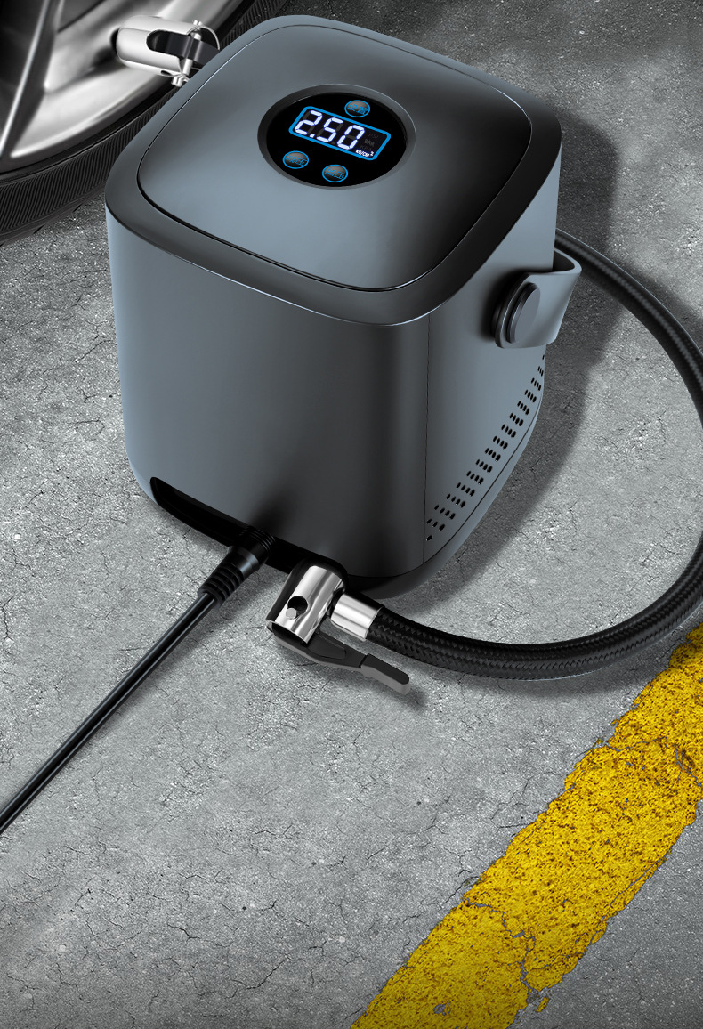 车载充气泵小轿车便携式汽车用打气筒电动12v高压轮胎无线加气泵