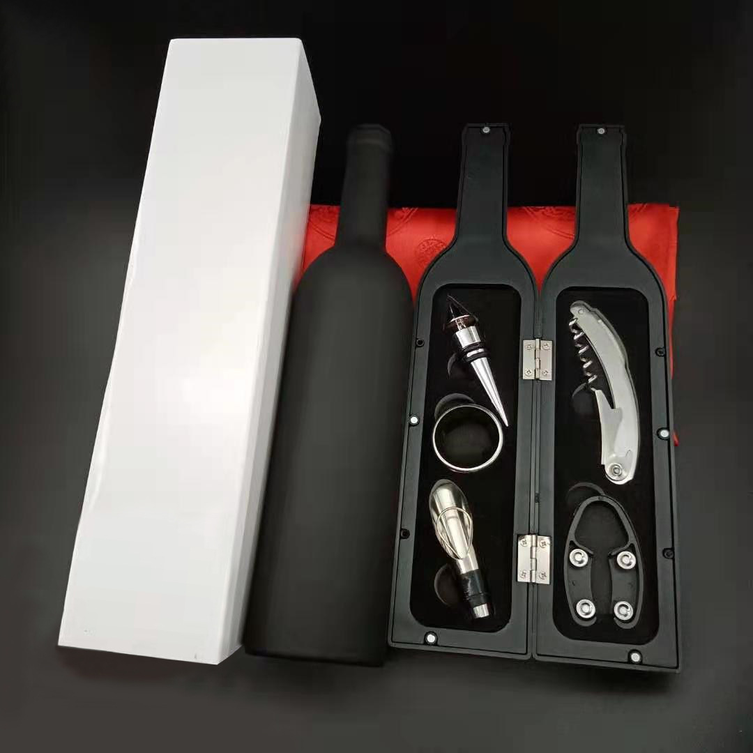 富华菲红酒酒具大酒瓶五件套红酒工具盒开瓶器葡萄酒高档酒具礼品