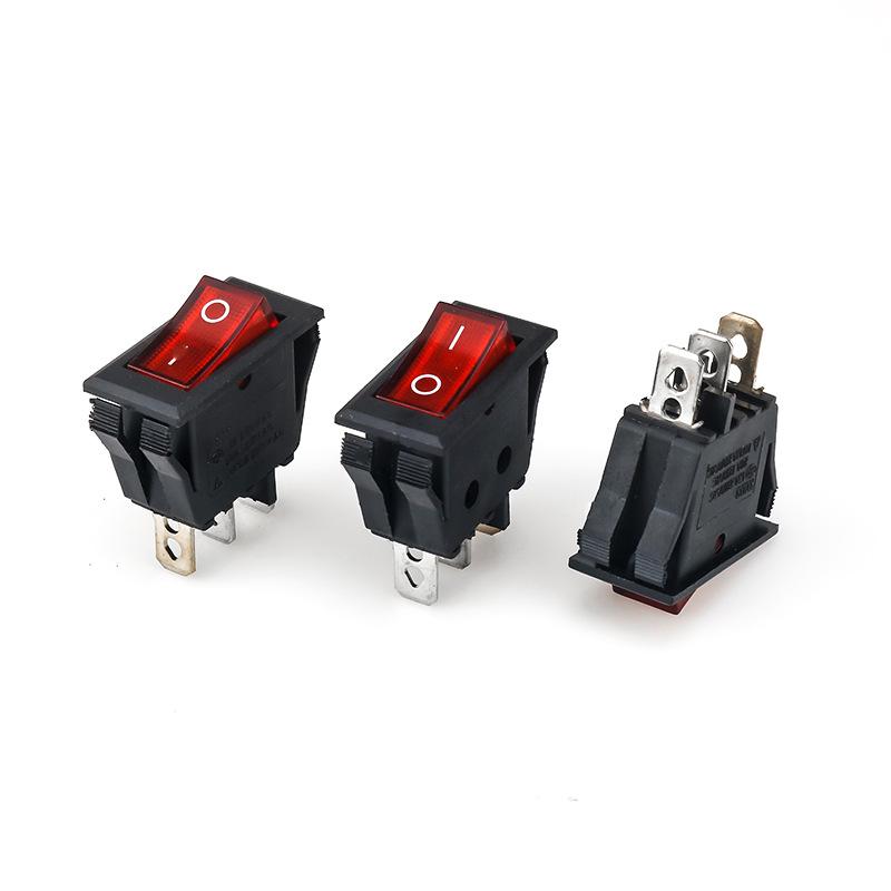 kcd3101n双耳翘板开关电源开关三脚两档带灯开关