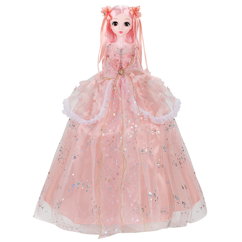 Large 60cm Doll Gift Set Girl Simulation Princess Children's Toy Tongle Barbie Doll Wholesale