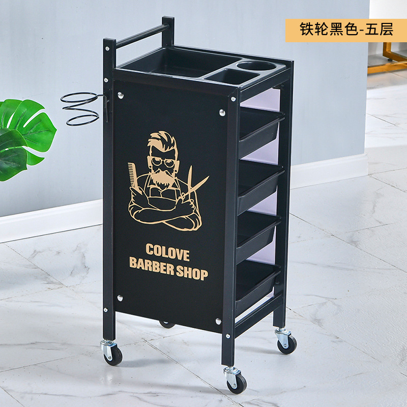 Beauty Trolley Barber Shop Tool Cabinet Hairdressing Tool Trolley Beauty Salon Trolley Hair Salon Barber Shop Hot Dyeing Cart