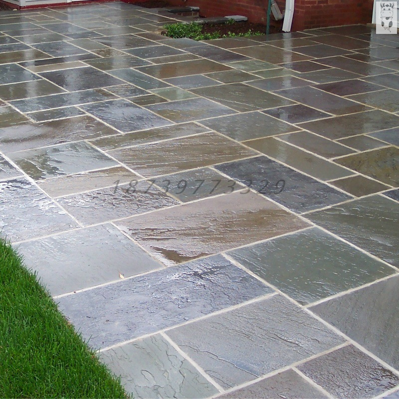 铺院子天然青石板庭院地砖文化石外墙砖花园铺路石墙面砖户外防滑