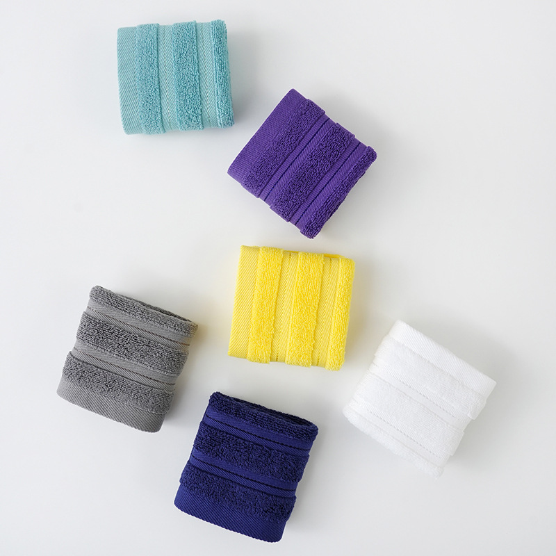 Towel棉质男女儿童四方形洗脸方巾全棉家用擦手毛巾批发小吸水