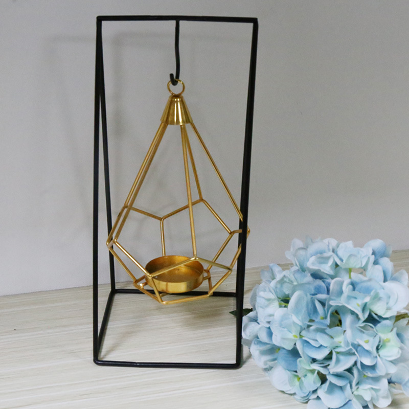 Creative Nordic Aromatherapy Candle Romantic Candlestick Decoration Wedding Candle Dinner Props Metal Iron Decoration