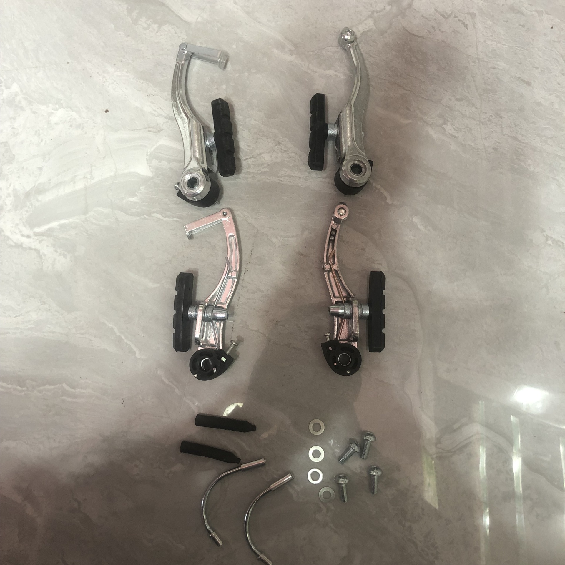 自行车刹车器山地车v刹夹器折叠车v闸手闸修理配件通用单车刹车