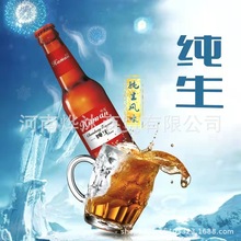 厂家直供哈曼纯生啤酒小瓶236毫升整箱自助餐夜场KTV量大从优啤酒