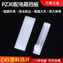 PZ30挡板强电箱塑料C45挡片填空配电箱盖板塑料填充板DZ47