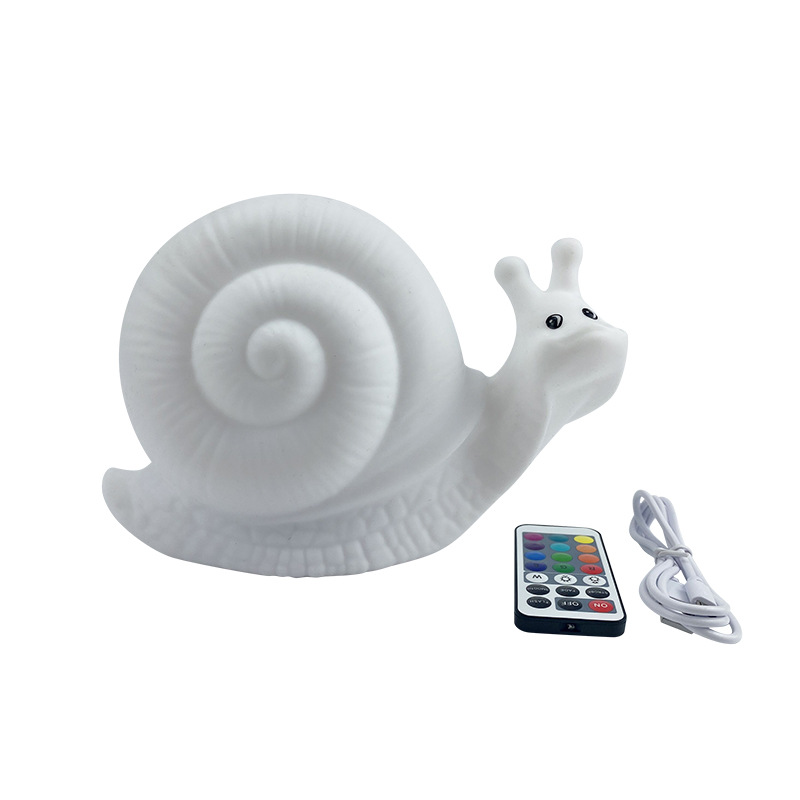 Snail Silicone Night Lamp Home Creative Bedroom Romantic Table Lamp Cute Children Night Light Ambience Light