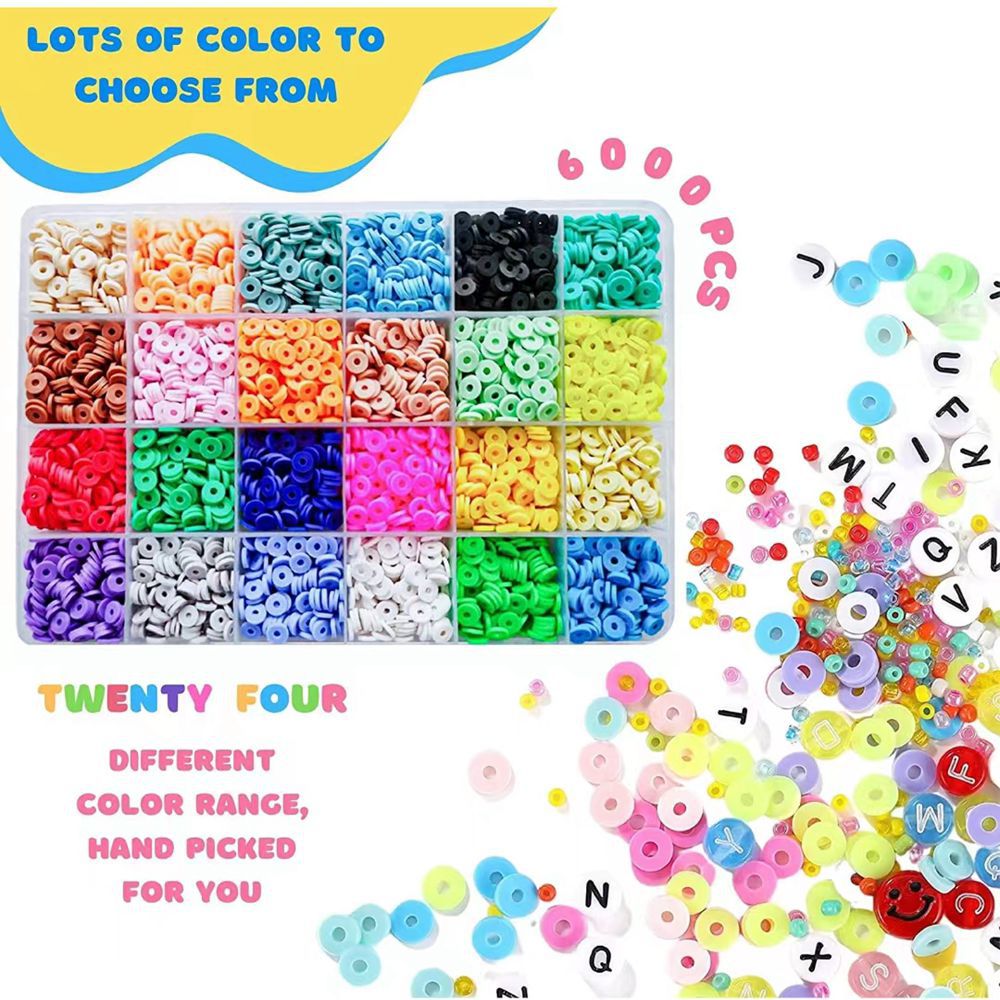 Polymer Clay Bead Beads DIY Suit Multicolor Combination Bracelet Necklace Handmade Material DIY Ornament Accessories Wholesale
