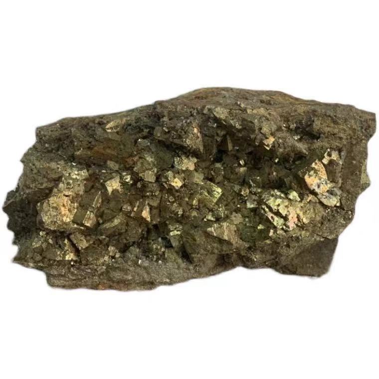 精品天然黄铜矿 矿物晶体教学标本奇石头原石 黄铁矿收藏品观赏石