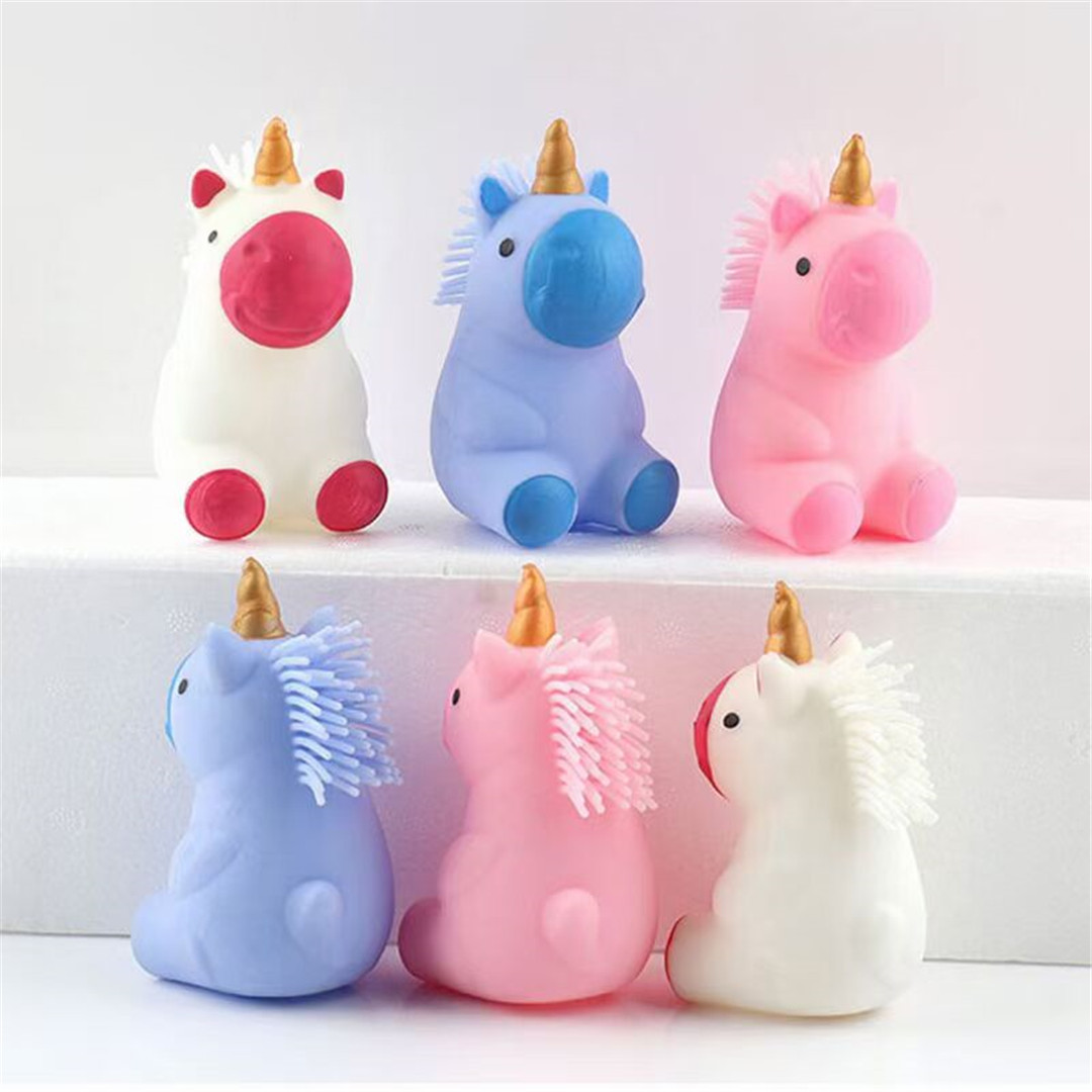 Unicorn Pressure Reduction Toy Squeezing Toy Luminous Style/Slow Rebound Flour Live Broadcast Good Supply Feel Good