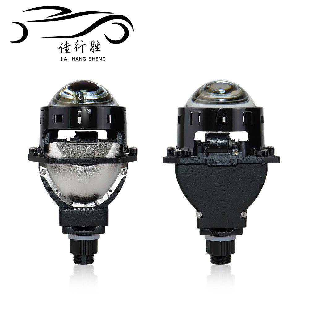 跨境新款k115汽车led大灯双光透镜直射激光炮汽车射灯改装led车灯