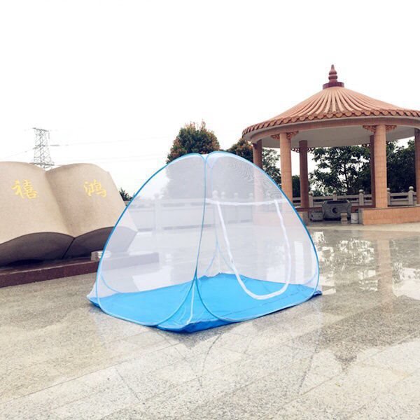 户外蚊帐打地铺蒙古包折叠学生宿舍家用免安装蚊帐旅游帐篷单双人