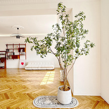 家仿真植物马醉木轻奢假绿植造景仿生装饰摆件室内盆栽假树