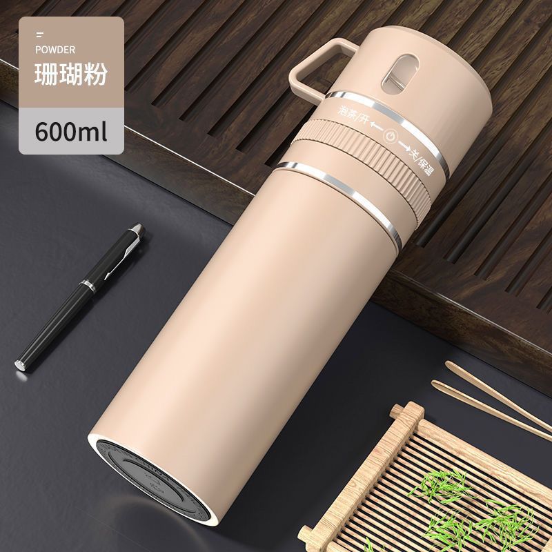 304 Stainless Steel Tea Water Separation Vacuum Cup Business Gift Portable Tumbler Men's Portable Tea Brewing Water Cup