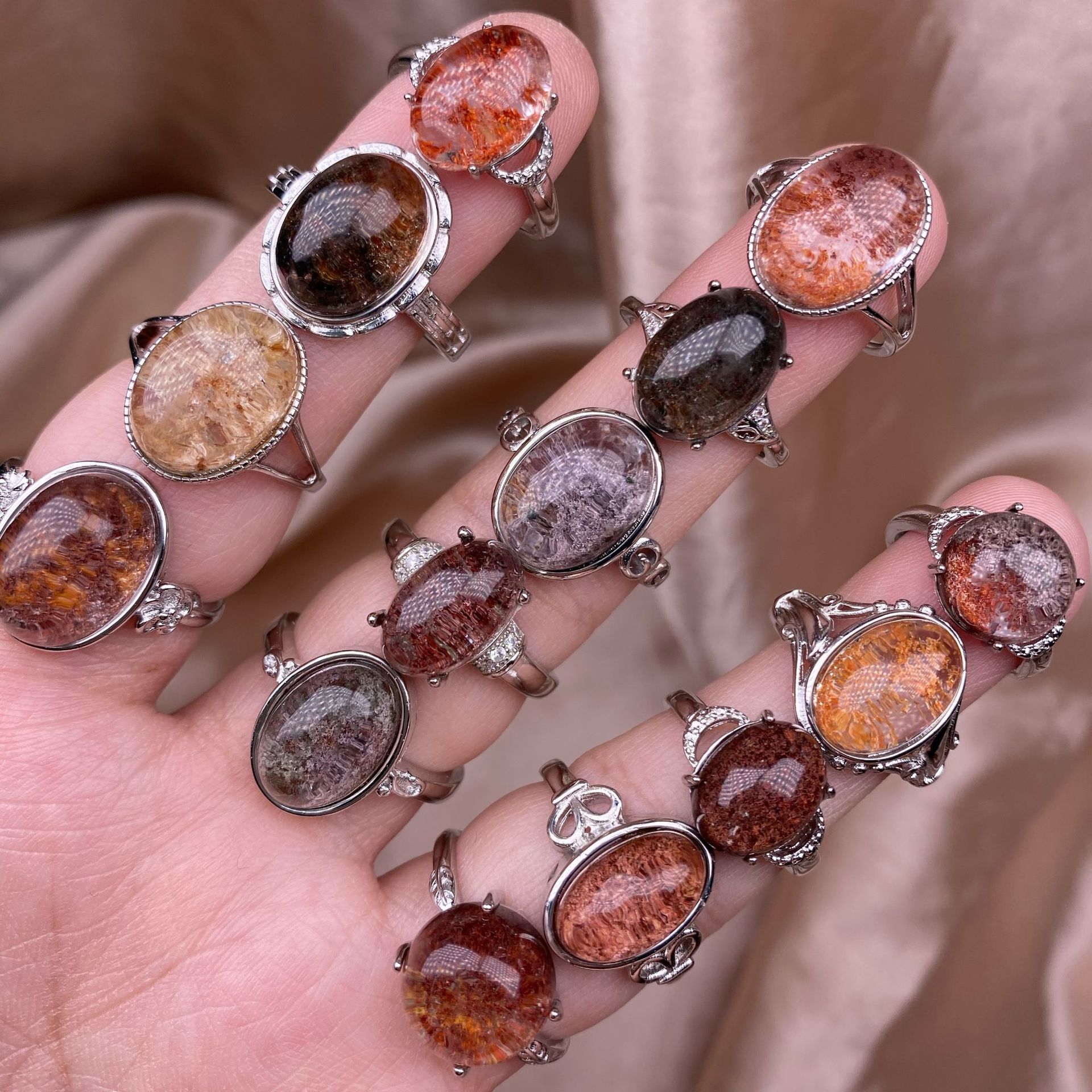 四季幽灵彩幽灵戒指款式新颖品质好颜色鲜艳活口设计直播活动秒杀