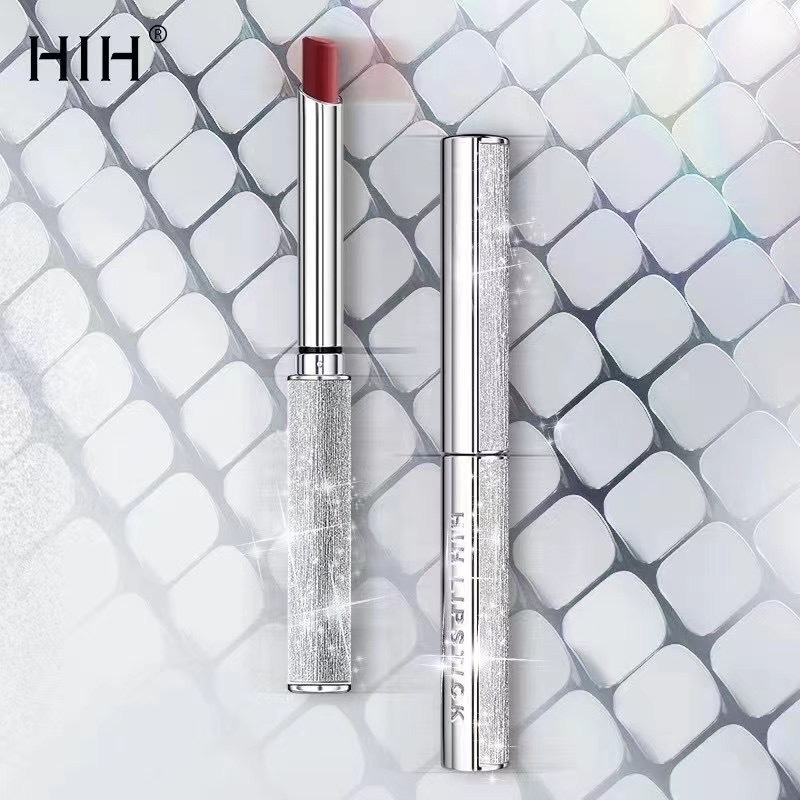 hih完美银彩流星柔雾丝绒日记口红保湿补水不沾杯小银管口红现货