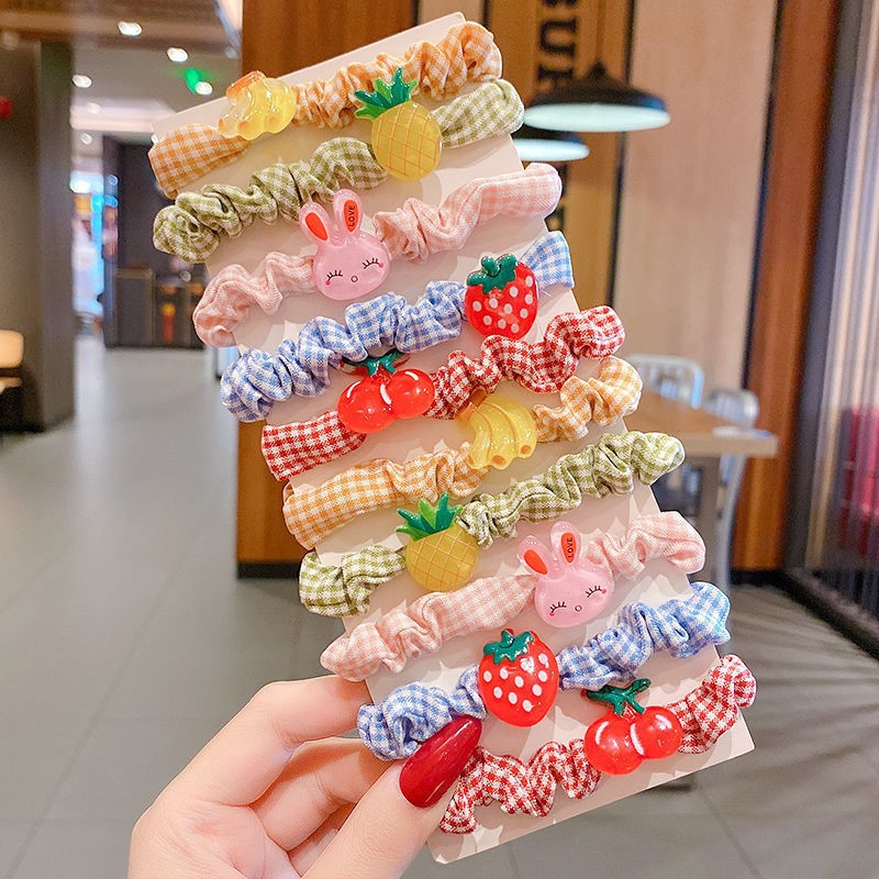 Korean Style Children's Small Intestine Ring Headband Girls' Cute Rubber Band Large Intestine Hair Band Hair Rope Headdress Princess Hair Accessories