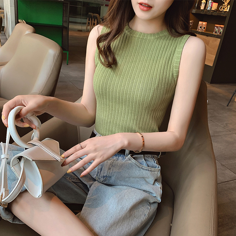 无袖上衣女淑女图片