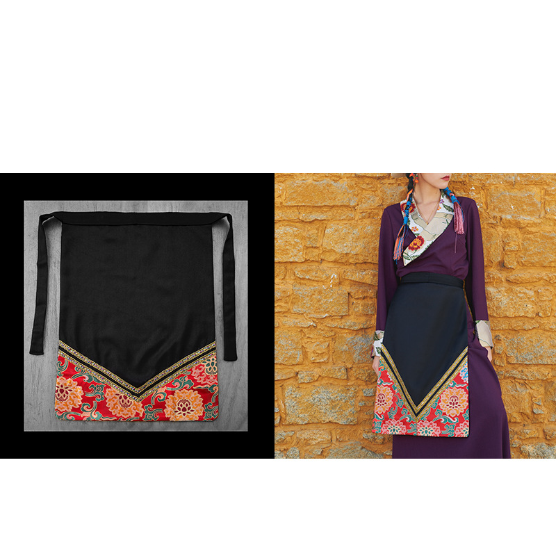 藏族邦典 藏式围裙 西藏拉萨服饰 传统藏族饰品 舞蹈围裙腰间配饰