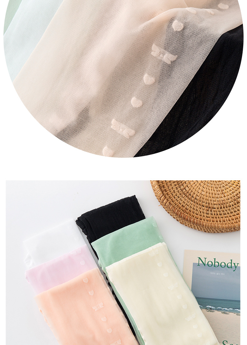 儿童菠萝袜任意剪夏超薄款防勾连裤袜侧面爱心女童舞蹈袜透肉丝袜