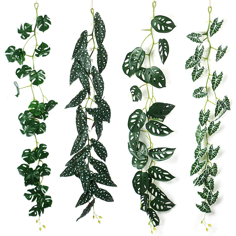 亚马逊热销人造植物藤条适用于墙屋房间花园婚礼花环室内室外装饰