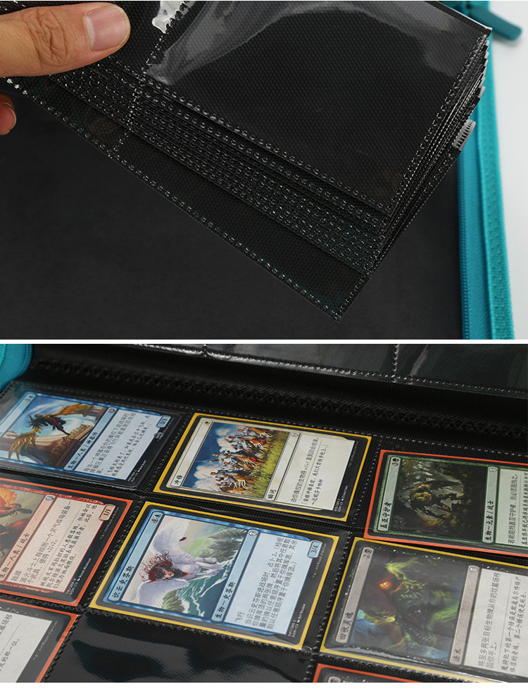 奥特曼卡片高级收纳包游戏王豪华大容量拉链卡册pu皮儿童玩具卡包