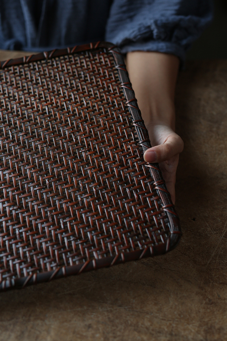 楠竹竹编茶席 日式禅意香道茶道茶盘茶垫干泡竹席垫茶具-阿里巴巴