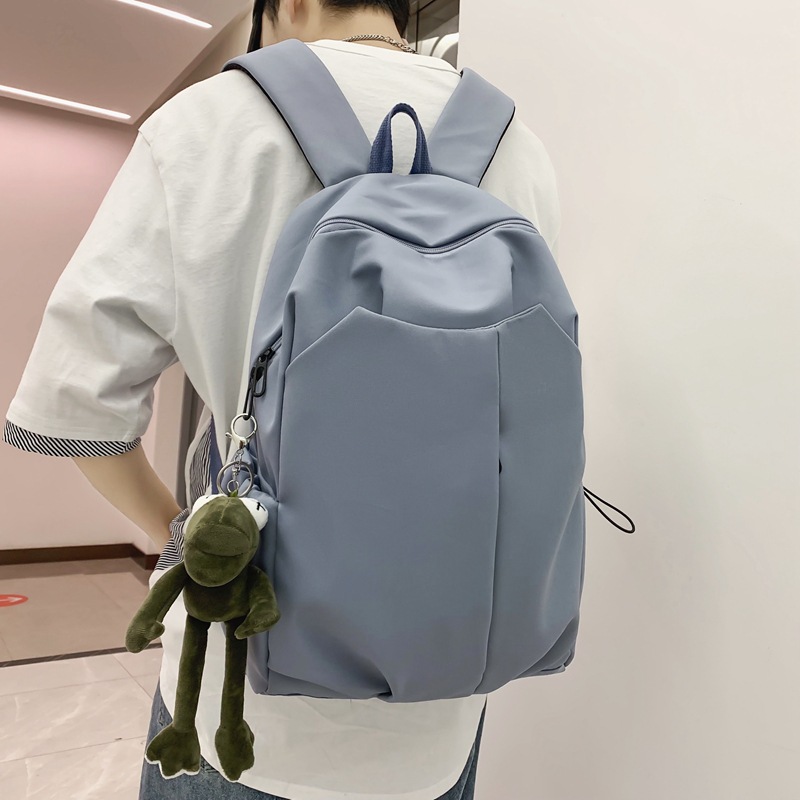 Trendy Brand Backpack Men's Fashion Trend Junior's Schoolbag Female College Student High School Leisure Large Capacity Travel Backpack