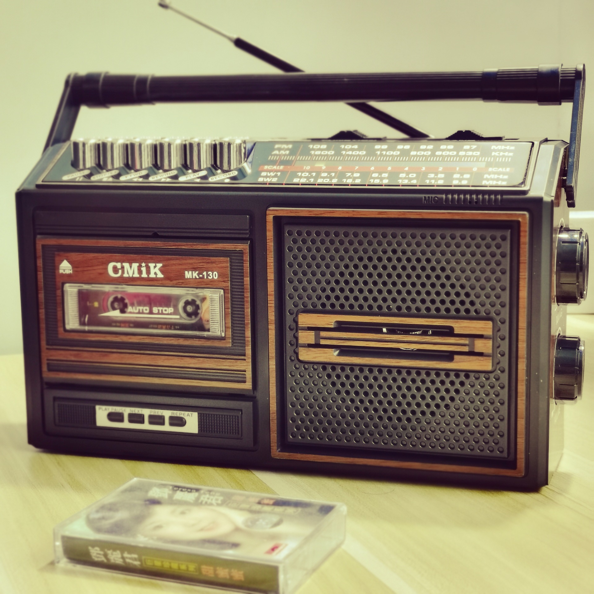 出欧美磁带机卡带机收录机录音机插卡全波段老人收音机怀旧