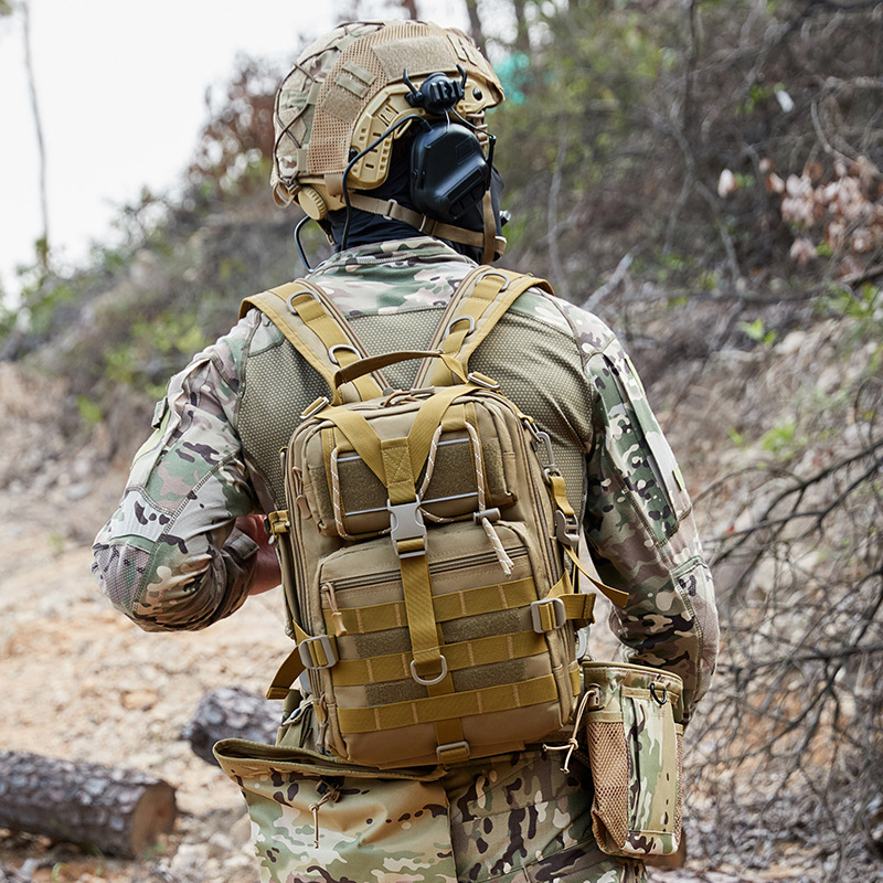 跨境新款男士亚马逊路亚包 多功能钓鱼包 运动户外单肩双肩背包