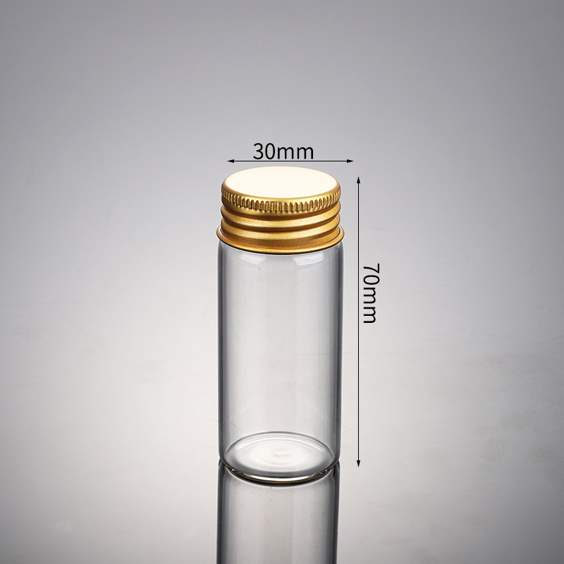 Factory Wholesale Cylindrical Control Screw Bottle Transparent Glass Portable Travel Cosmetic Essence Sub-Packaging Sample Bottle