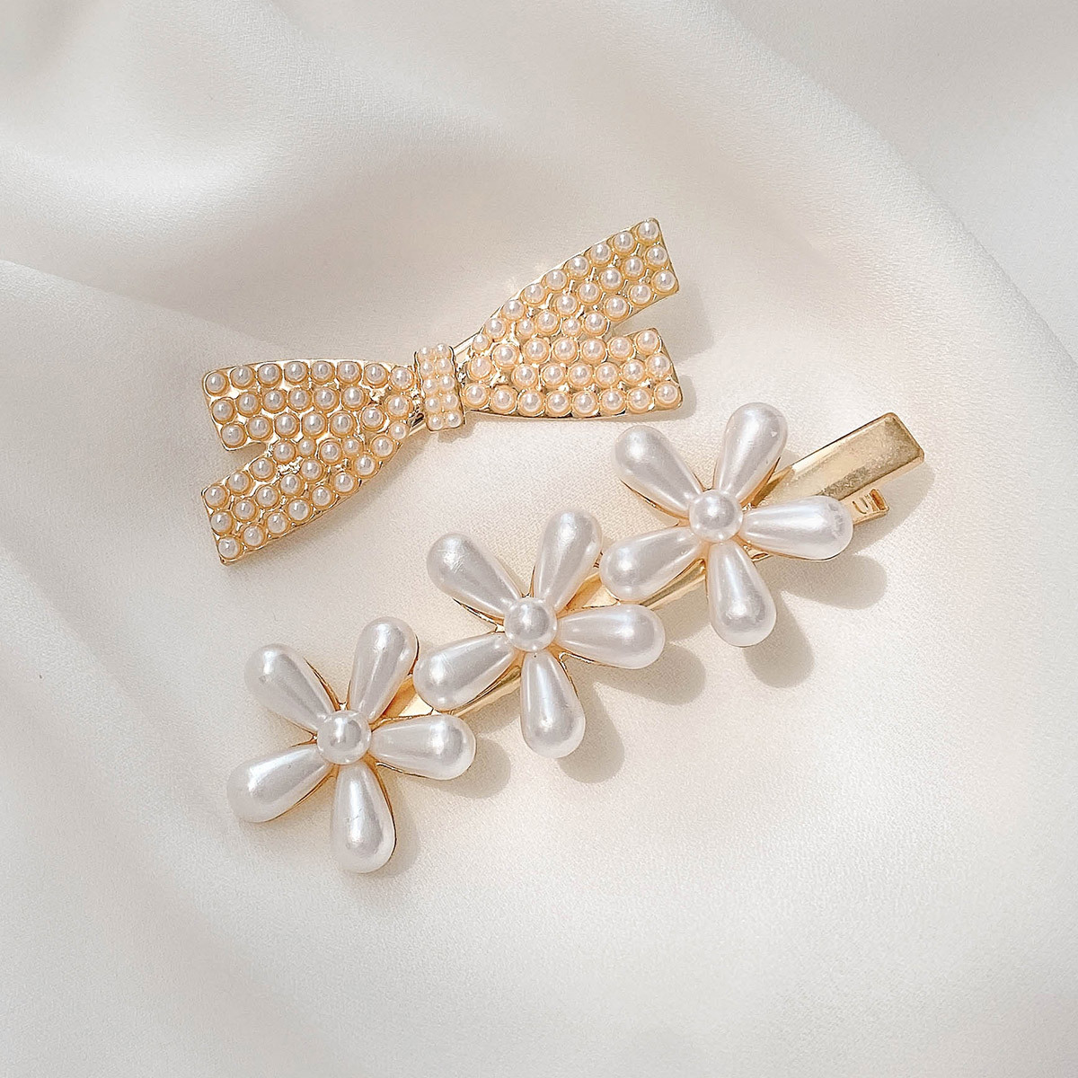 2021年新款韩版网红珍珠发夹女侧边刘海流行发卡边夹碎发头饰