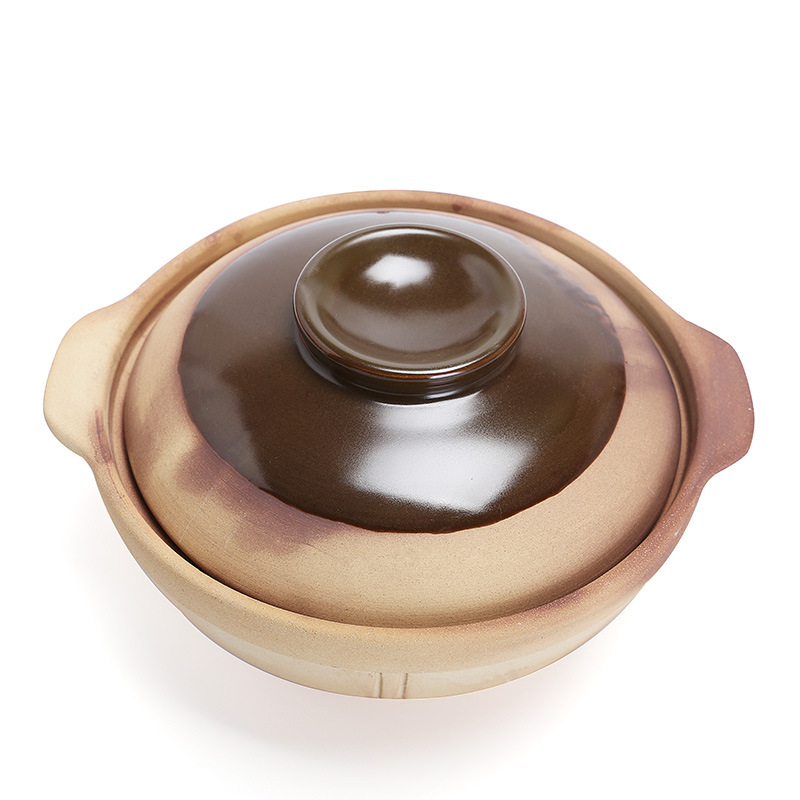 无釉土砂锅老式陶土煲汤炖锅家用燃气煤气灶煲仔饭小号土沙锅厂家