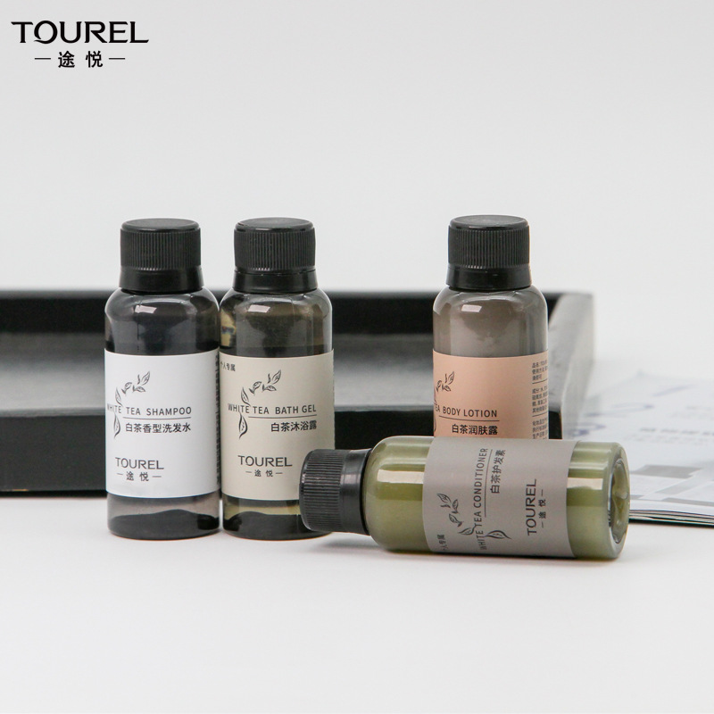 TOUREL Hotel Supplies Disposable Shampoo Bath Lotion Hotel B & B White Tea Scent of Green Tea Shampoo Wholesale