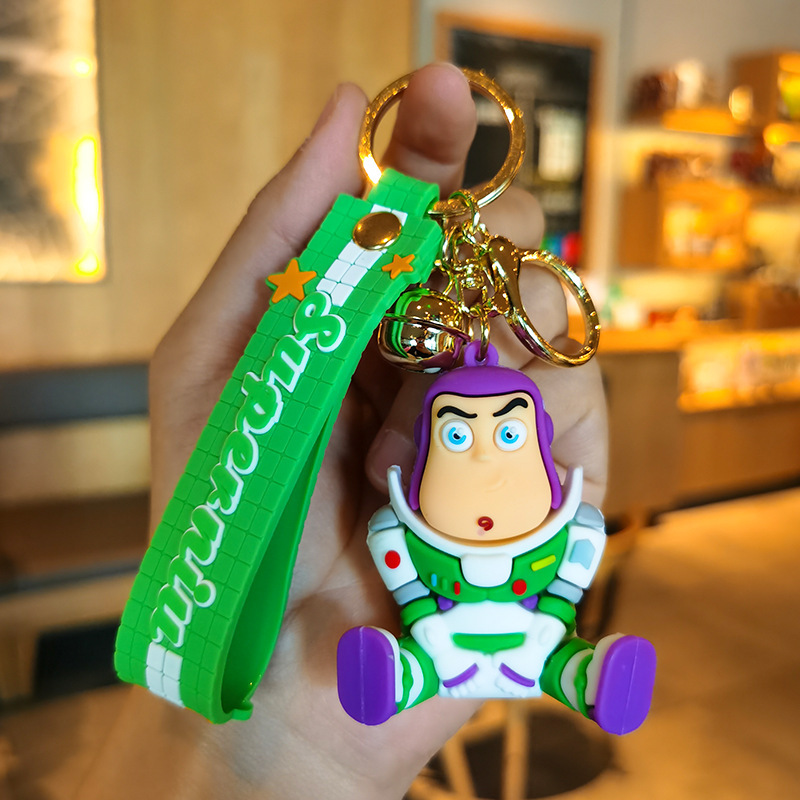 New Cartoon Toy Story Keychain Buzz Lightyear Doll Car Key Chain Handbag Pendant Gift Wholesale