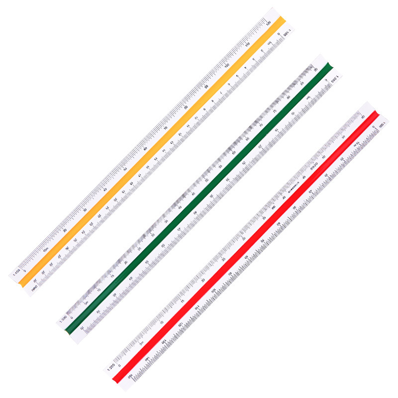 30cm比例尺8930 多用功能建筑测量制图工程设计三棱比例尺