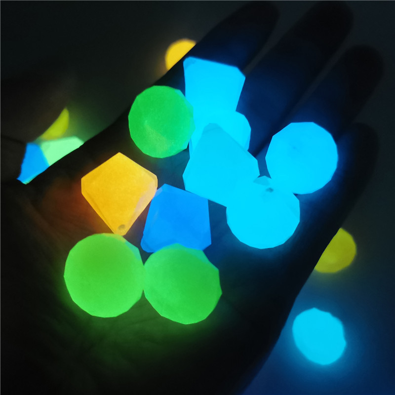 儿童玩具夜光宝石荧光宝石彩石夜光钻石儿童宝石玩具珠厂家批发